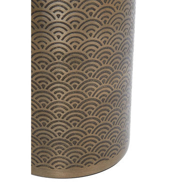 Allegra Gold Aluminium Toilet Brush with Etched Detail