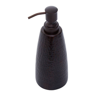 Allegra Dark Bronze Aluminium Soap Dispenser with Hammered Effect