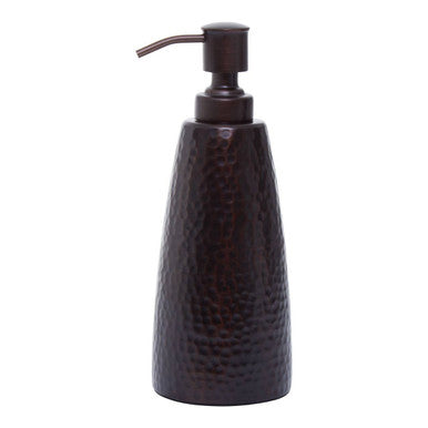 Allegra Dark Bronze Aluminium Soap Dispenser with Hammered Effect