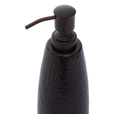 Allegra Dark Bronze Aluminium Soap Dispenser with Hammered Effect
