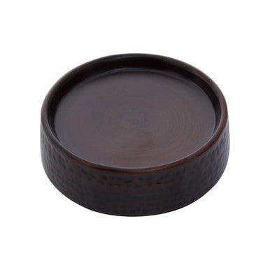 Allegra Dark Bronze Aluminium Soap Dish with Hammered Effect