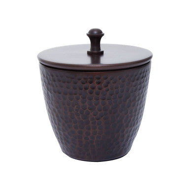 Allegra Dark Bronze Aluminium Bathroom Jar with Hammered Effect