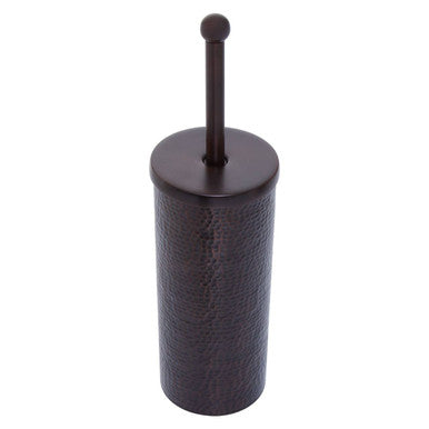 Allegra Dark Bronze Aluminium Toilet Brush with Hammered Effect