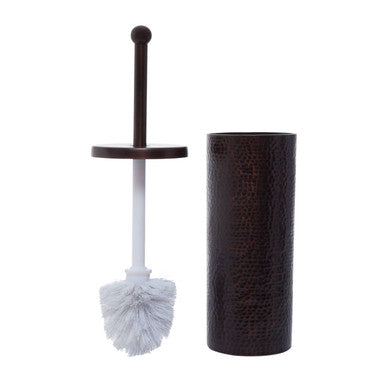 Allegra Dark Bronze Aluminium Toilet Brush with Hammered Effect