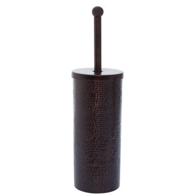 Allegra Dark Bronze Aluminium Toilet Brush with Hammered Effect