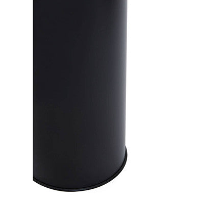 Allegra Black Stainless Steel Toilet Brush with Green Detail