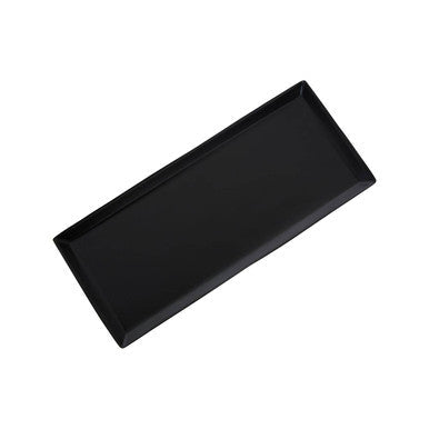 Allegra Black and Gold Stainless Steel Bathroom Tray