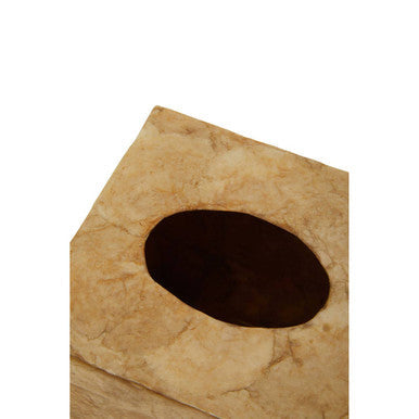 Beige Seashell Square Tissue Box | Palu