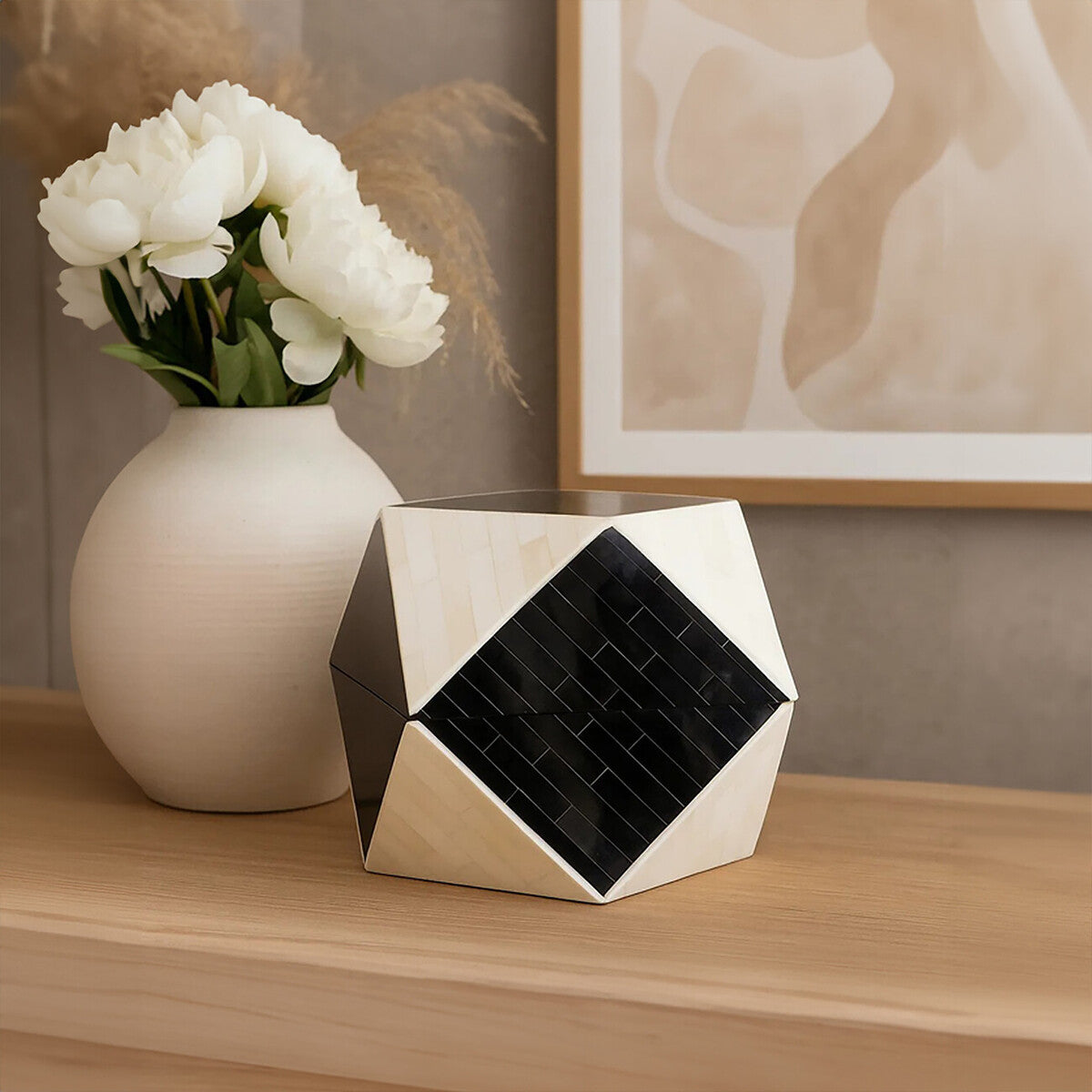 Black and White Large Trinket Box | Donato