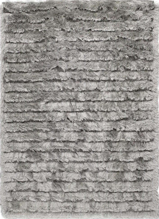 Silver Grey Shaggy Rug