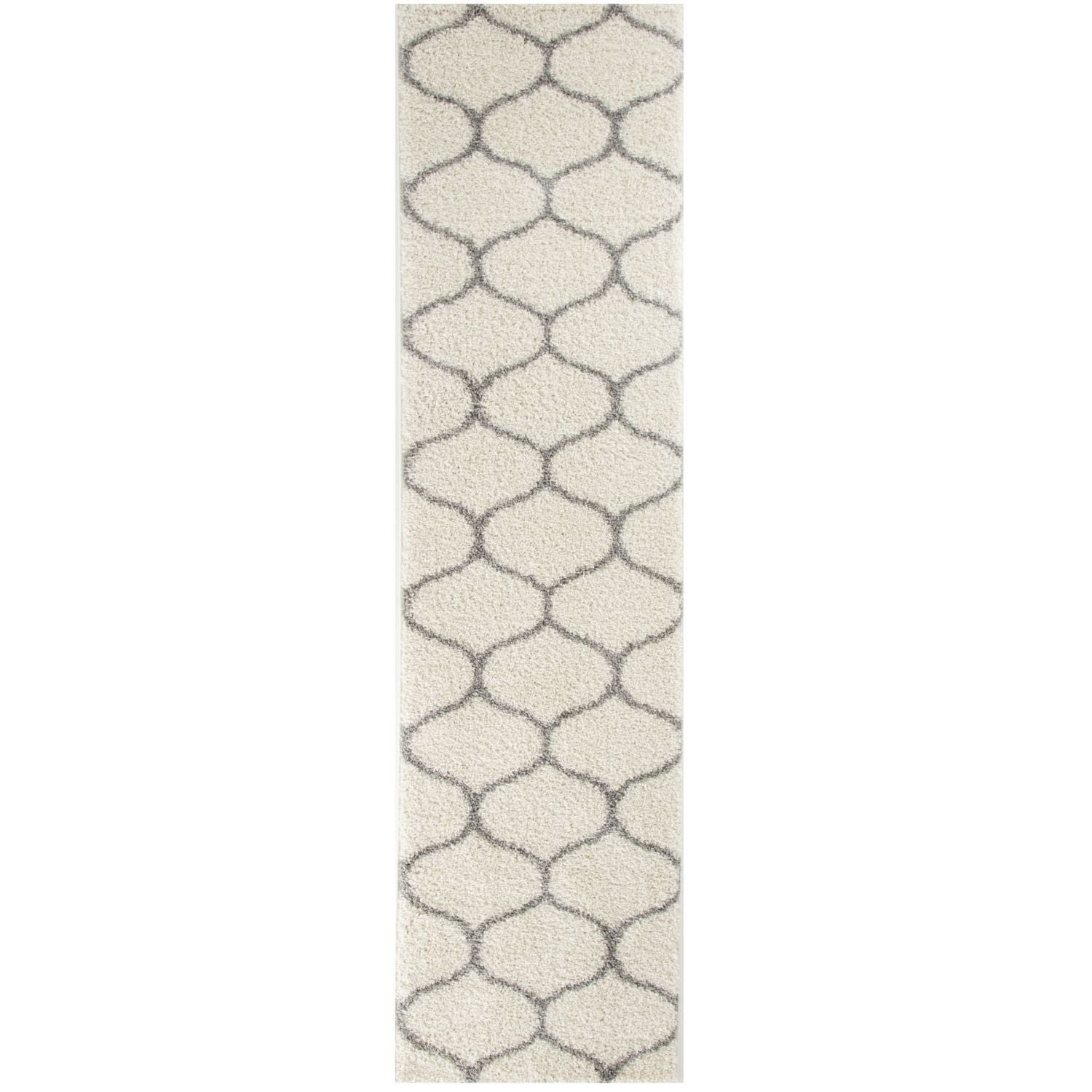 Moroccan Ivory Shaggy Rug | 600