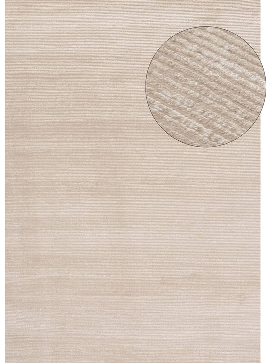 Beige-Cream Striped Rug