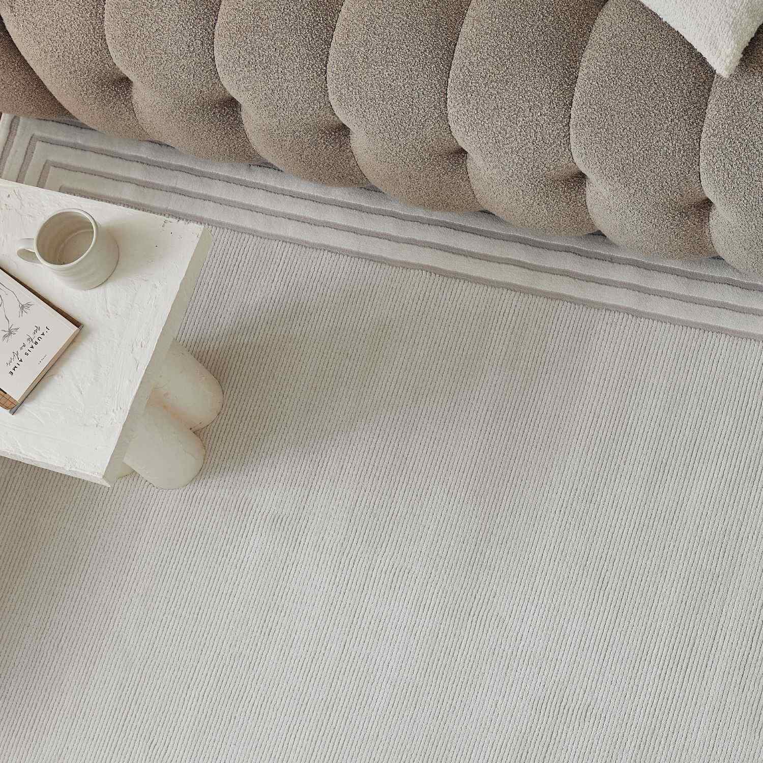 Carmel Cream Bordered Rug | 6060