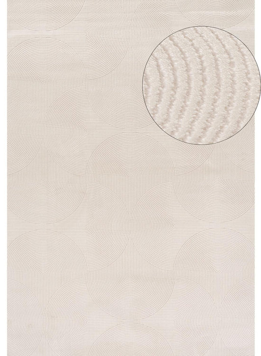 Cream Geometric Rug