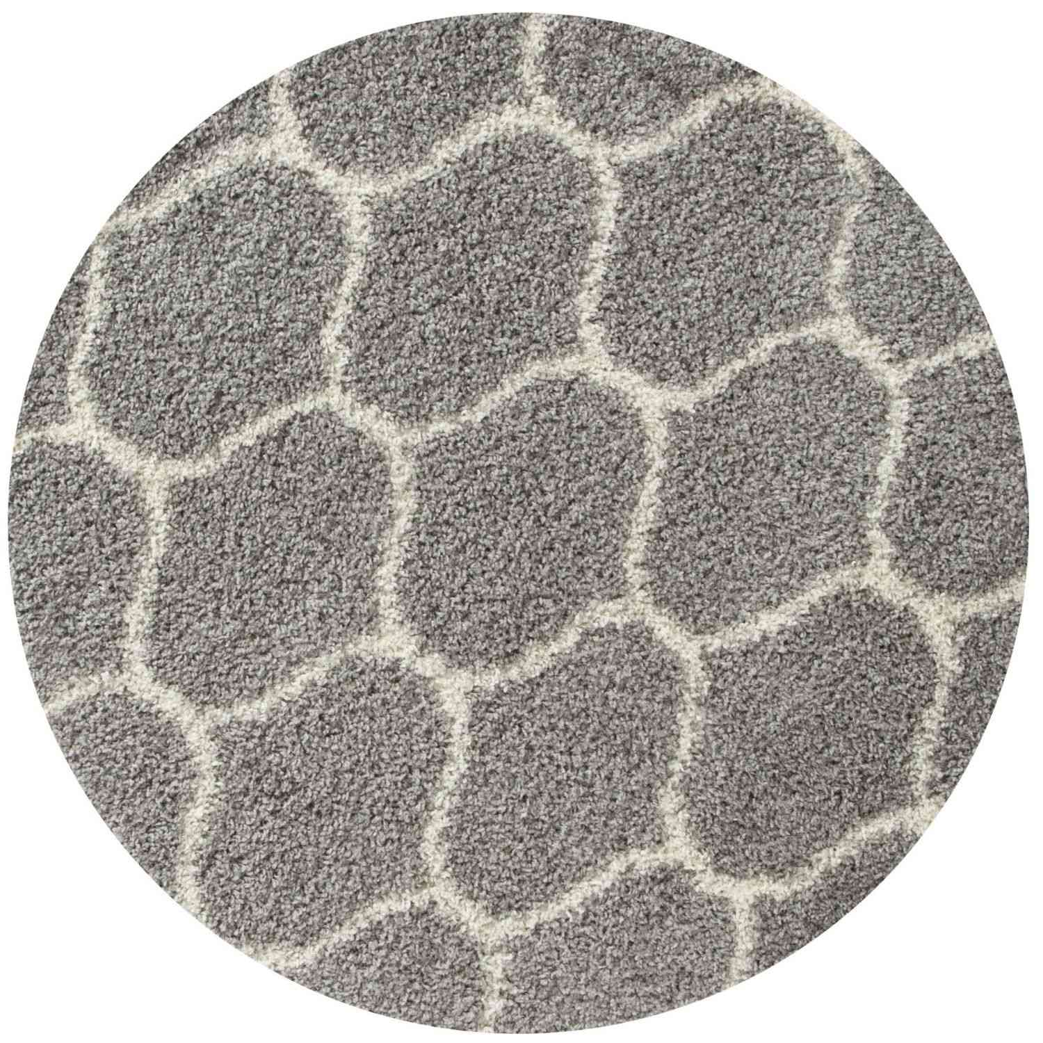 Moroccan Grey Shaggy Rug | 610