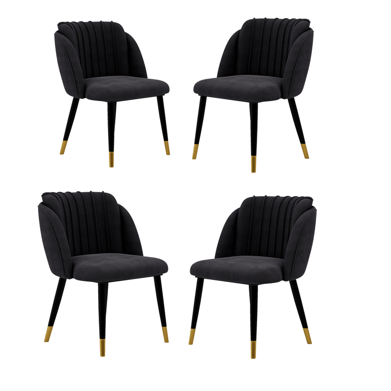 Milan velvet dining chair