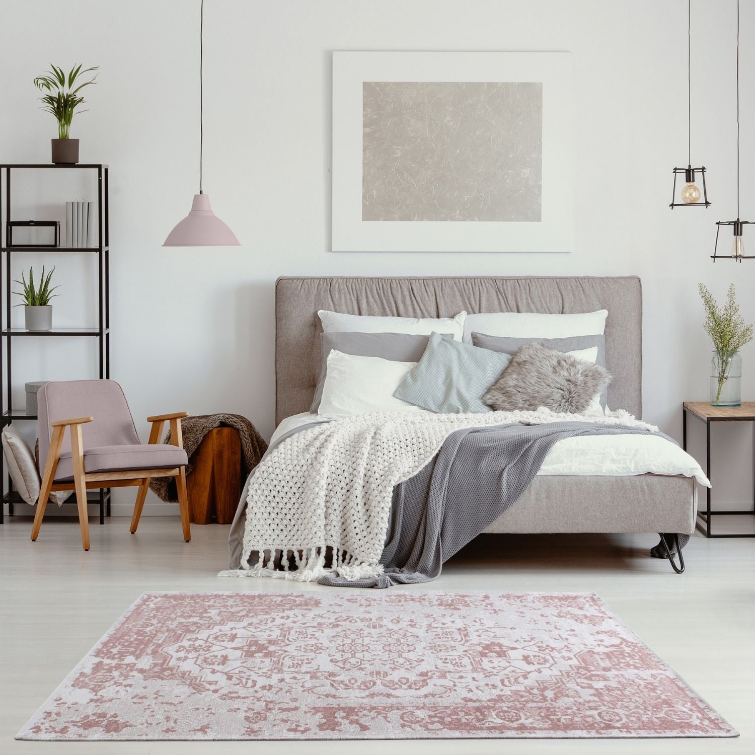 Washable Rug Carina Pink | 6962