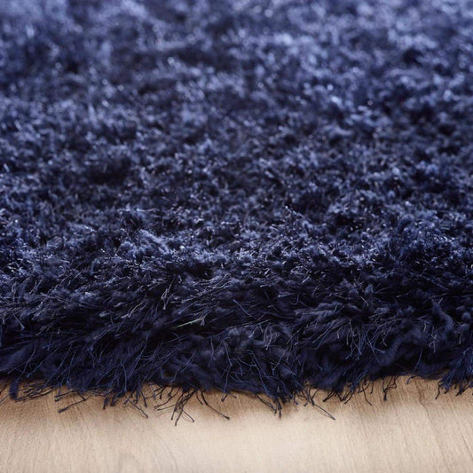 Navy Shaggy Rug