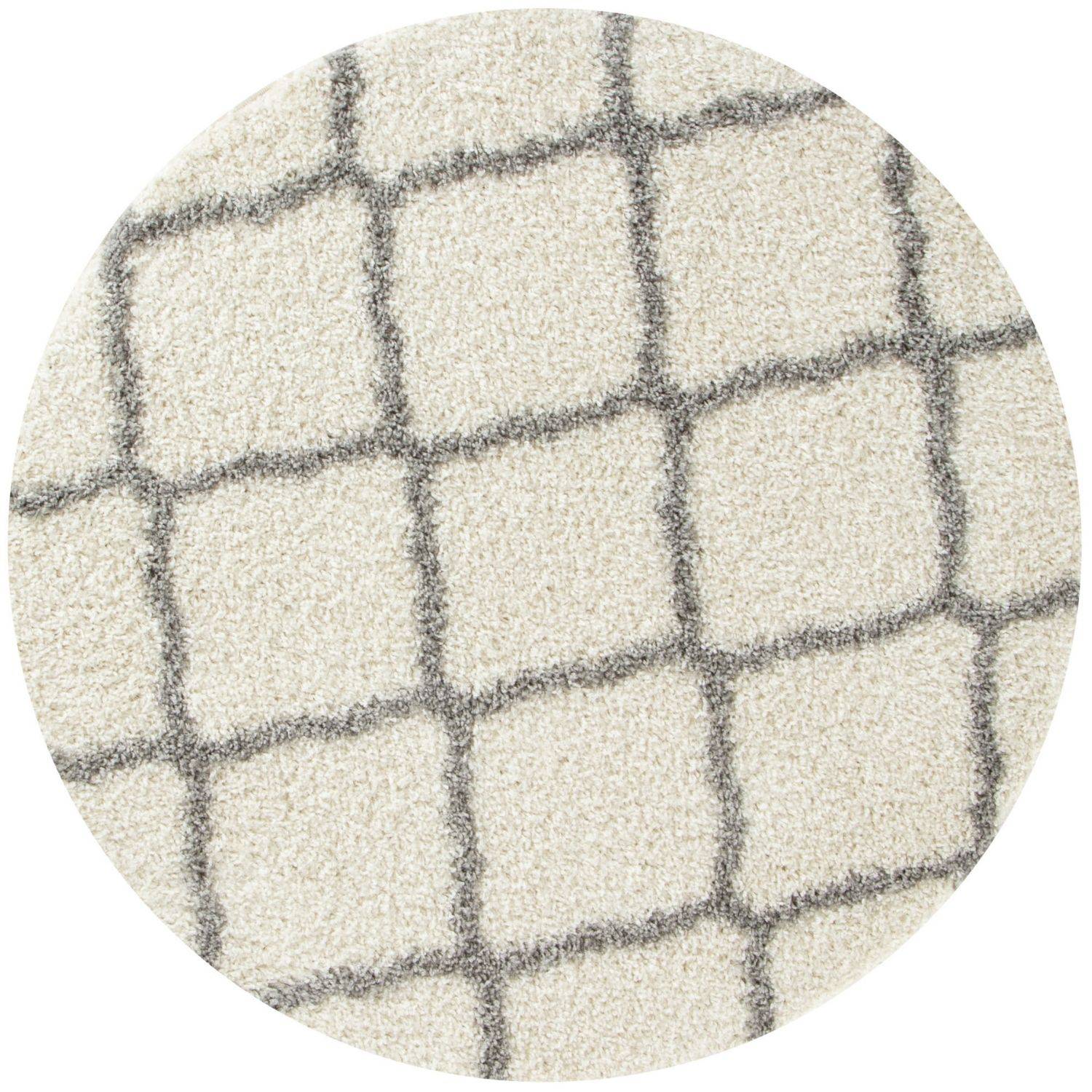 Moroccan Ivory Shaggy Rug | 700