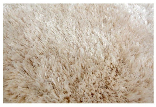 Soft Beige Shaggy Rug