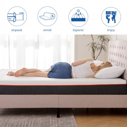Good Nite Comfort Memory Foam Mattress – 16cm Thick Pressure Relief Mattress with Cooling Foam & Supportive 3-Layer Design - Single Bed