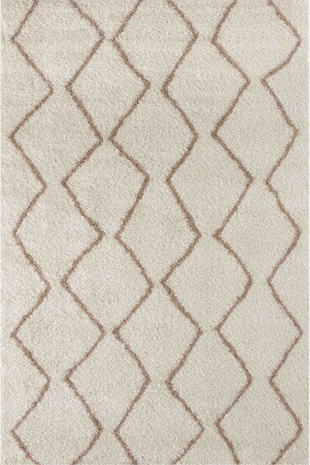 Moroccan Ivory Beige Shaggy Rug | 830