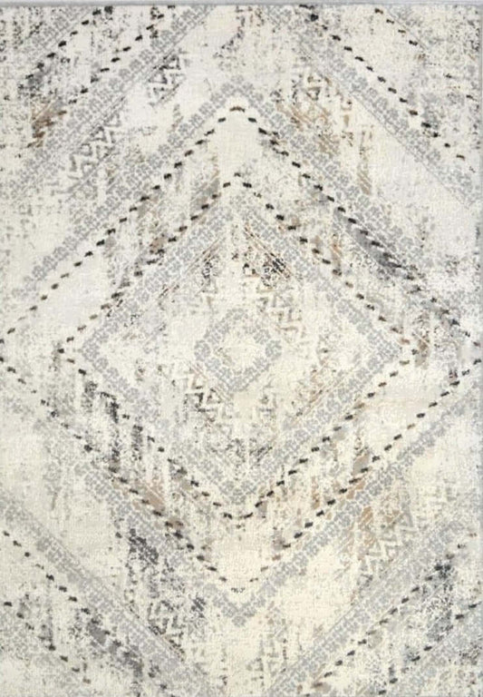 Vintage Cream & Grey Rug