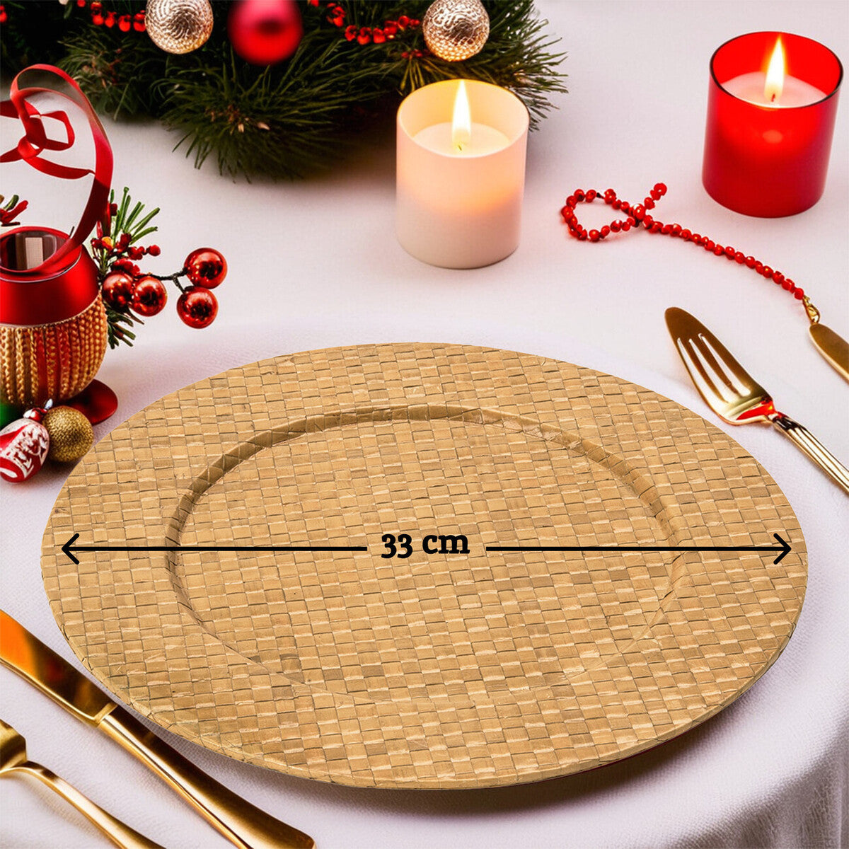 Natural Charger Plate | Pandanus