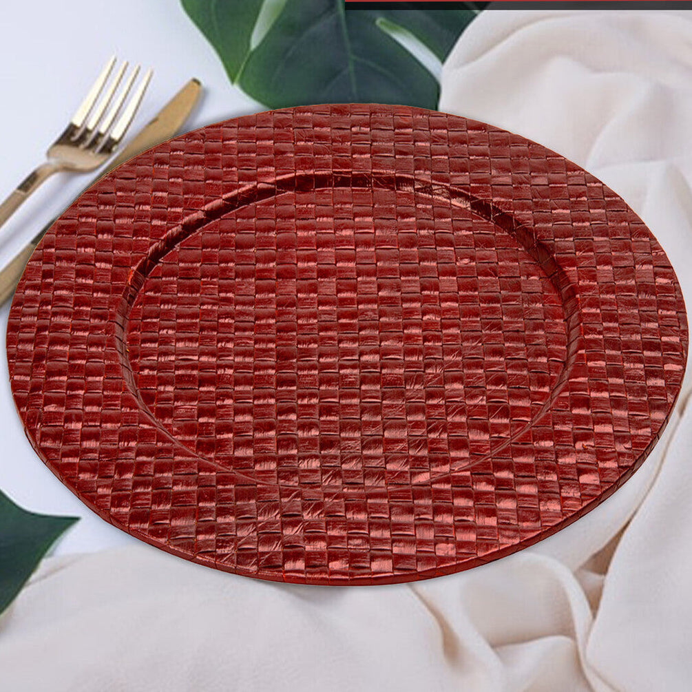 Red Charger Plate | Pandanus