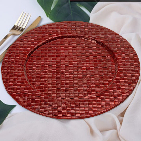Red Charger Plate | Pandanus