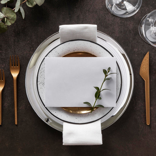 Set of Four 32cm Dia Embossed Coupe Charger Plates | Ida
