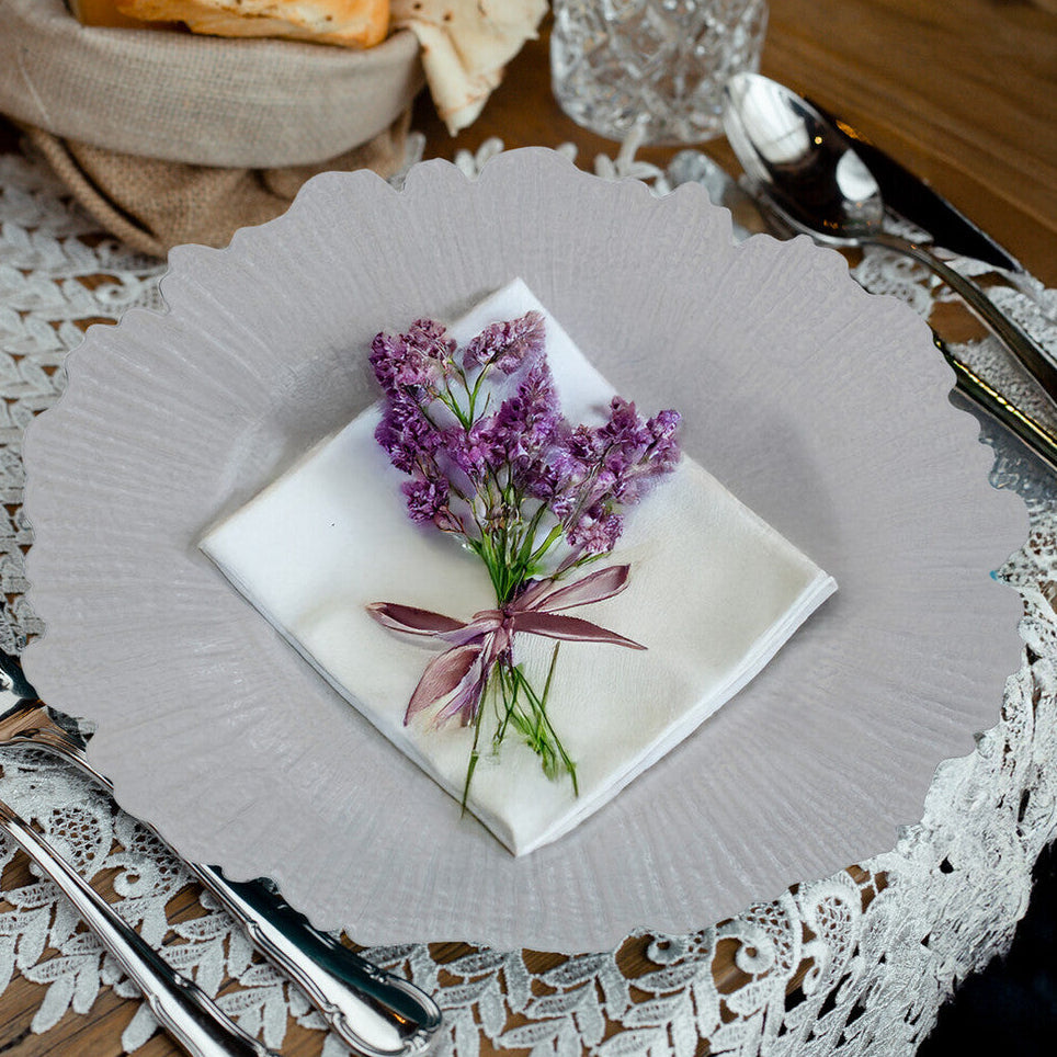 White Reef Charger Plate 33cm | Dia