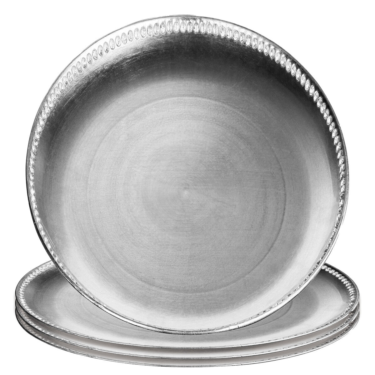 Silver Decorative Charger Plate | Radiance