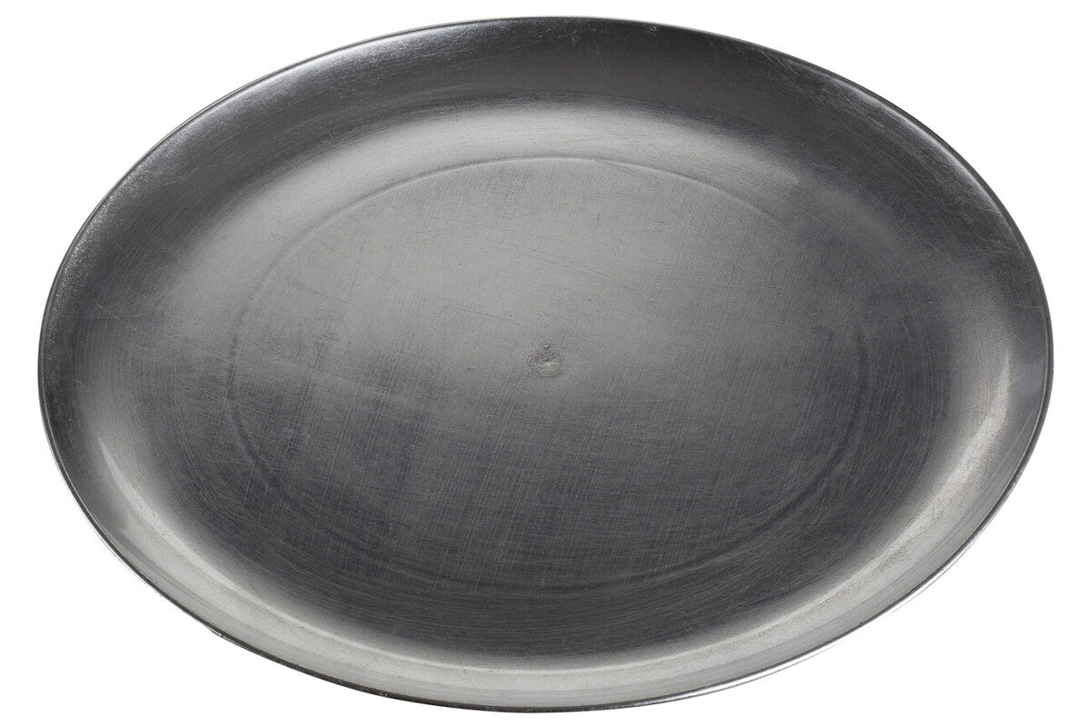 Set of Four 33cm Dia Silver Coupe Charger Plate | Paxton