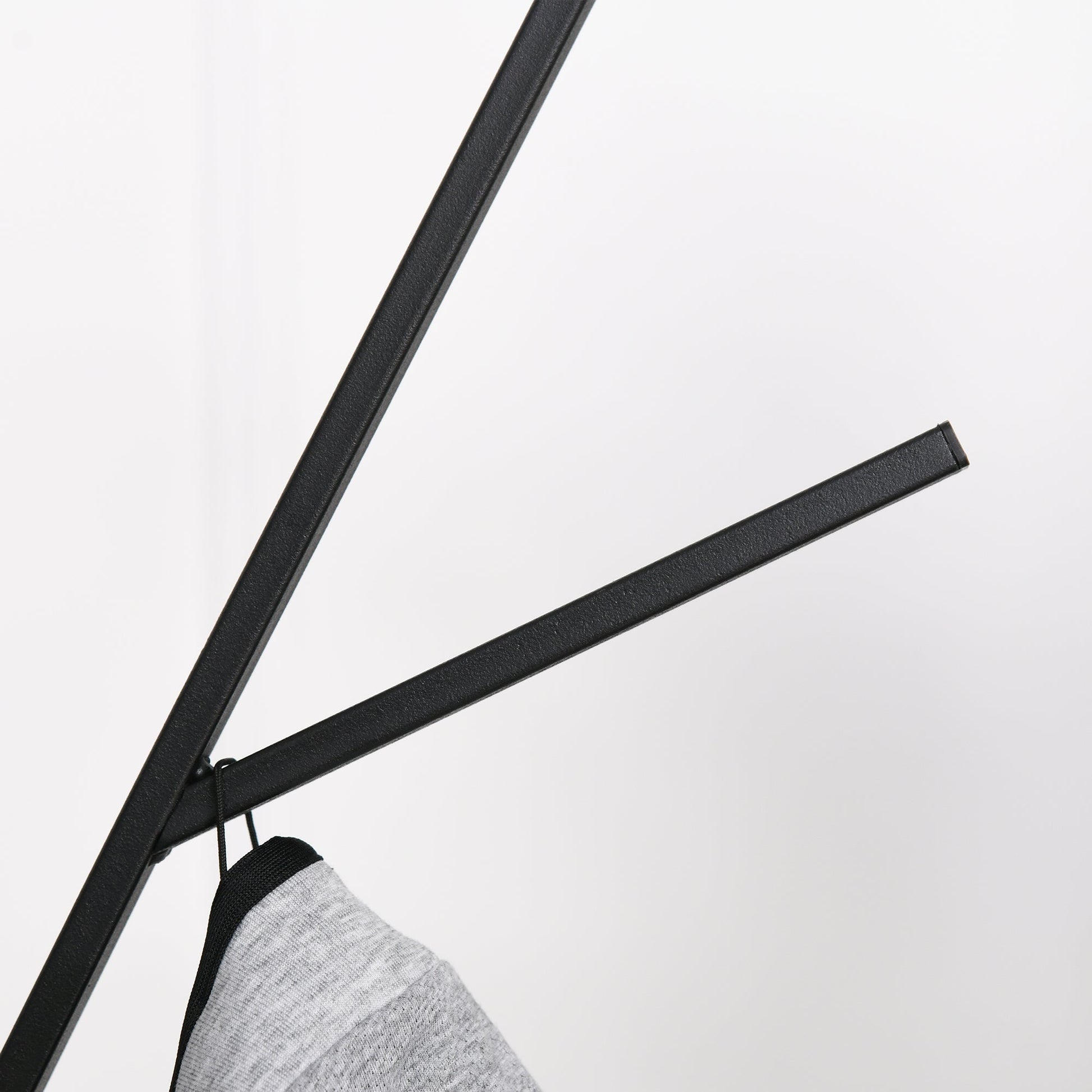 Freestanding Metal Coat Rack Stand 9 Hooks Clothes Tree with 1 Shelf Hat Display Hall Tree Hanger Bag Umbrella Hanging Organiser Brown