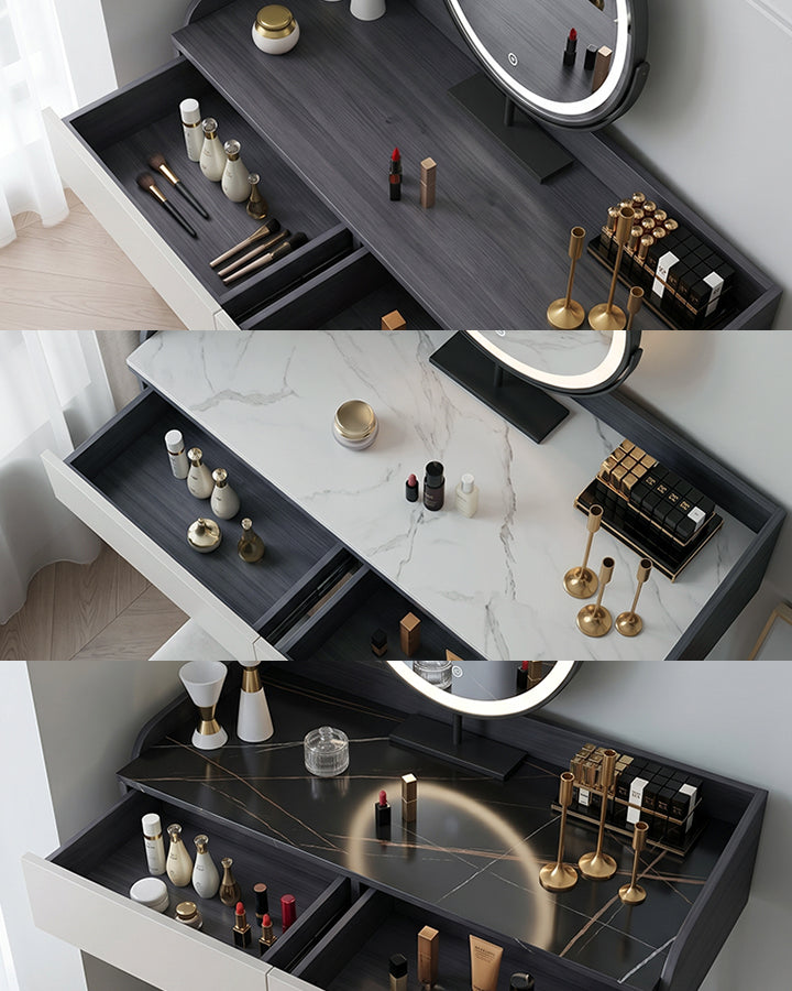 Aden Dressing Table Set With Mirror