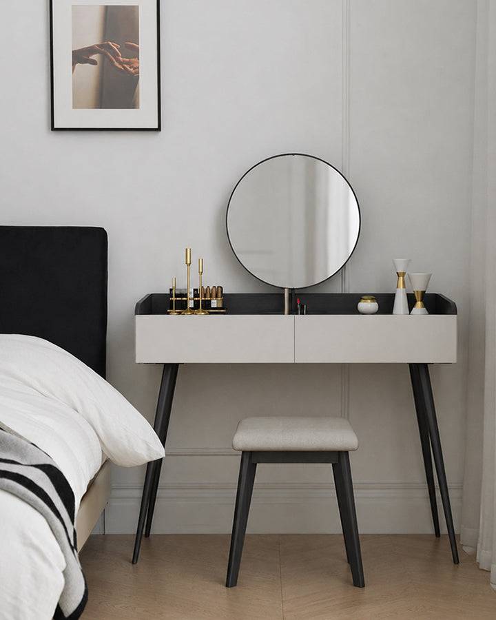 Aden Dressing Table Set With Mirror