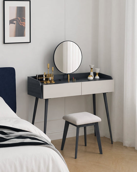 Aden Dressing Table Set With Mirror