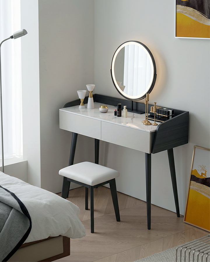 Aden Dressing Table Set With Mirror