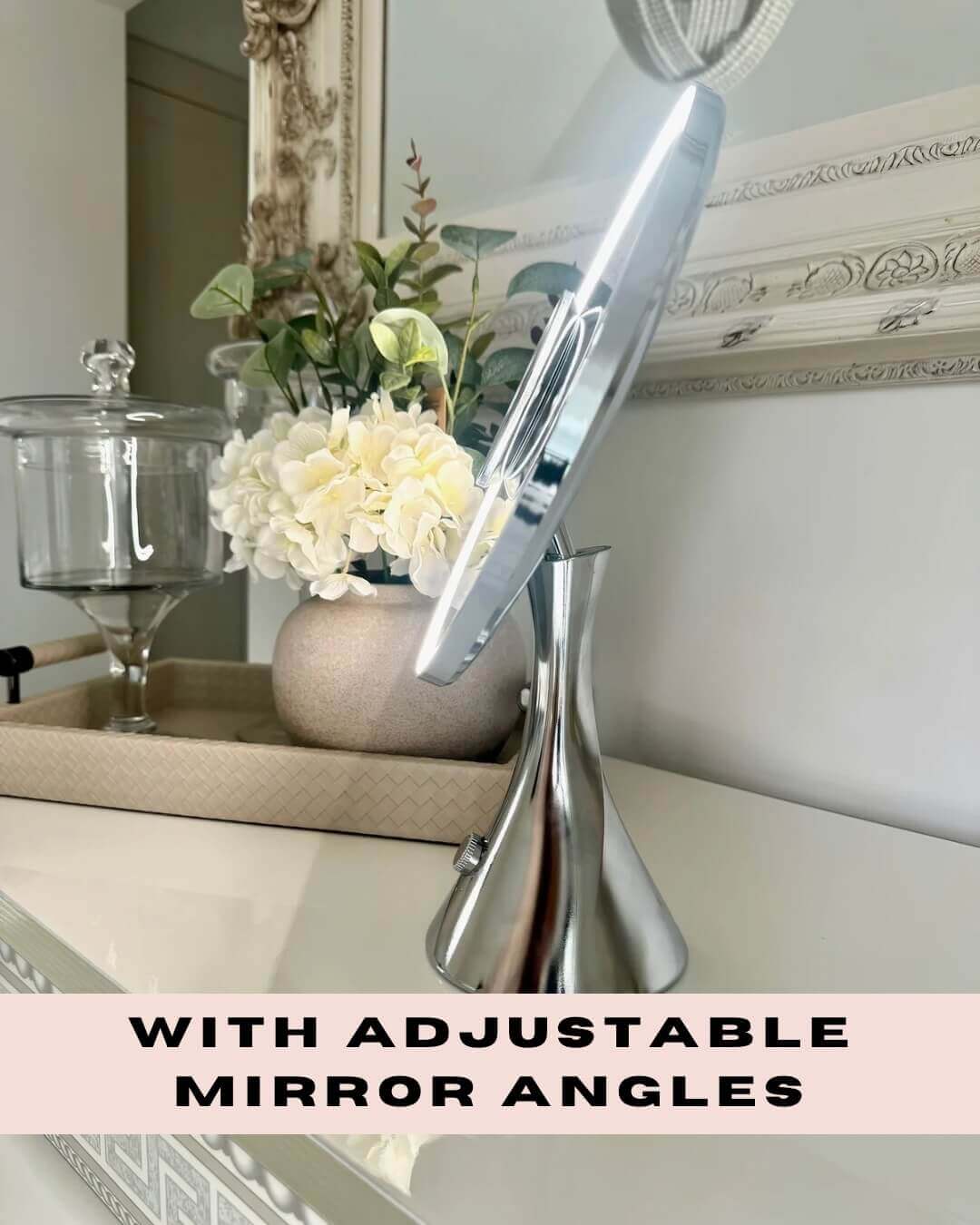 Glam Pro Cosmetic Vanity Mirror in Chrome