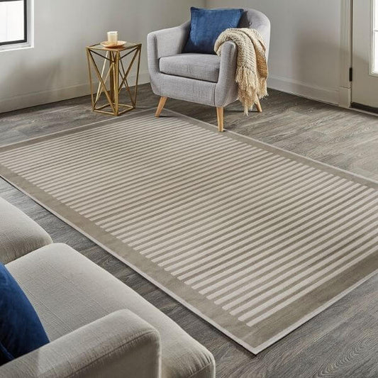 Natural Striped Rug