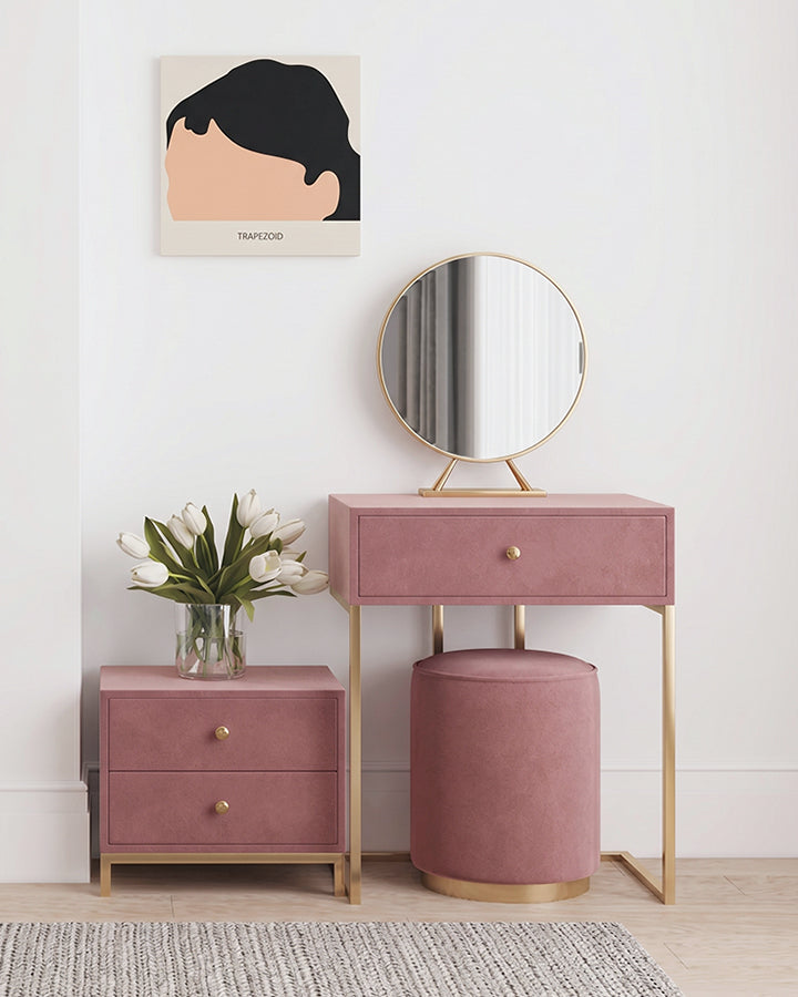 Amani Dressing Table Set with Mirror