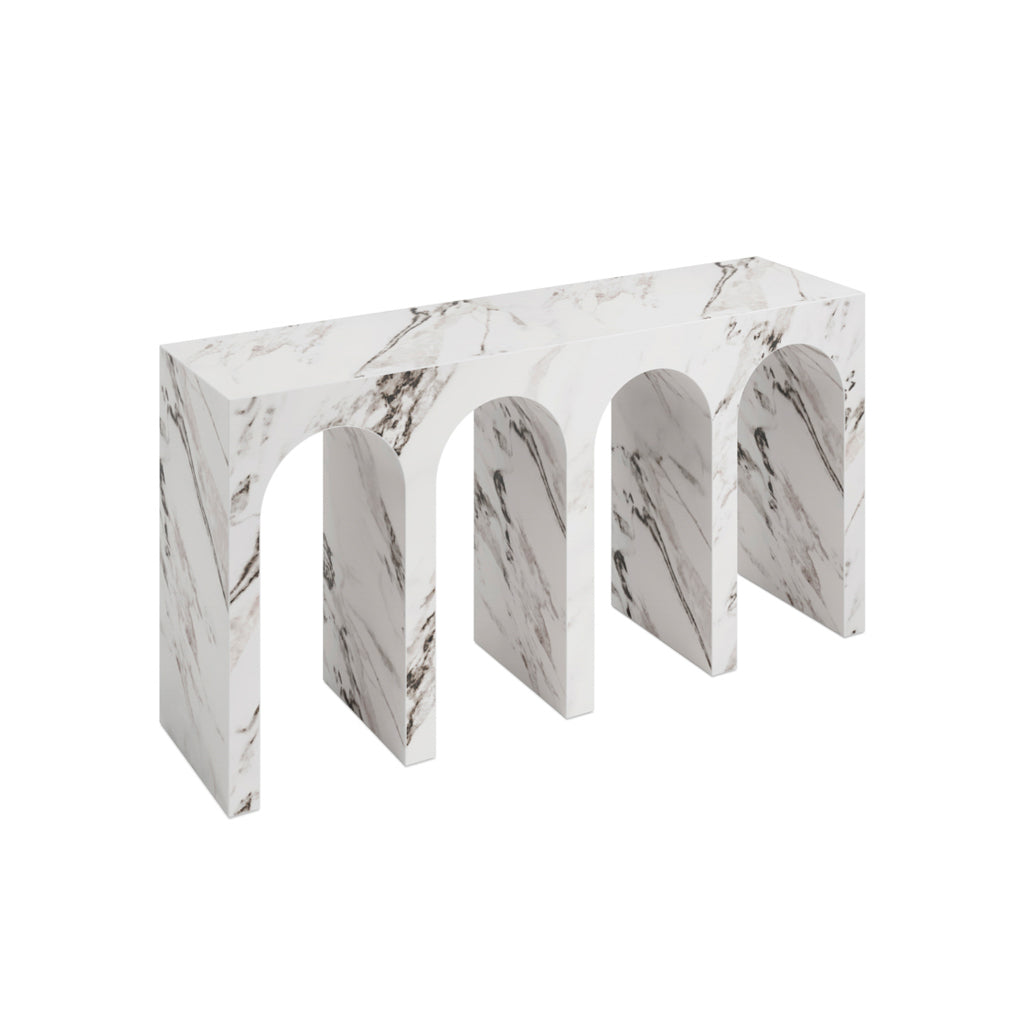 San Leo Arch Calacatta Console Table