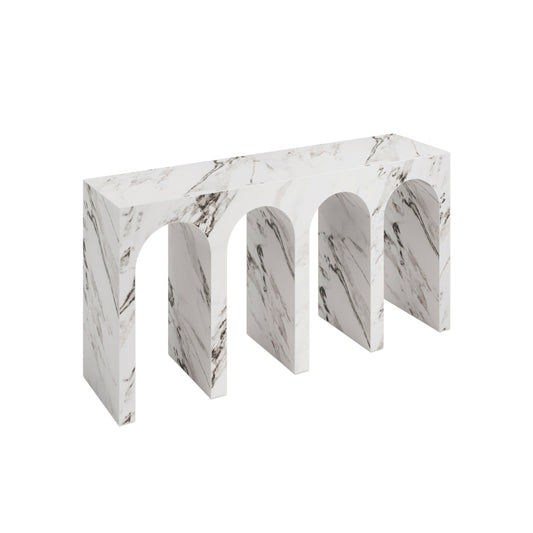 San Leo Arch Calacatta Console Table