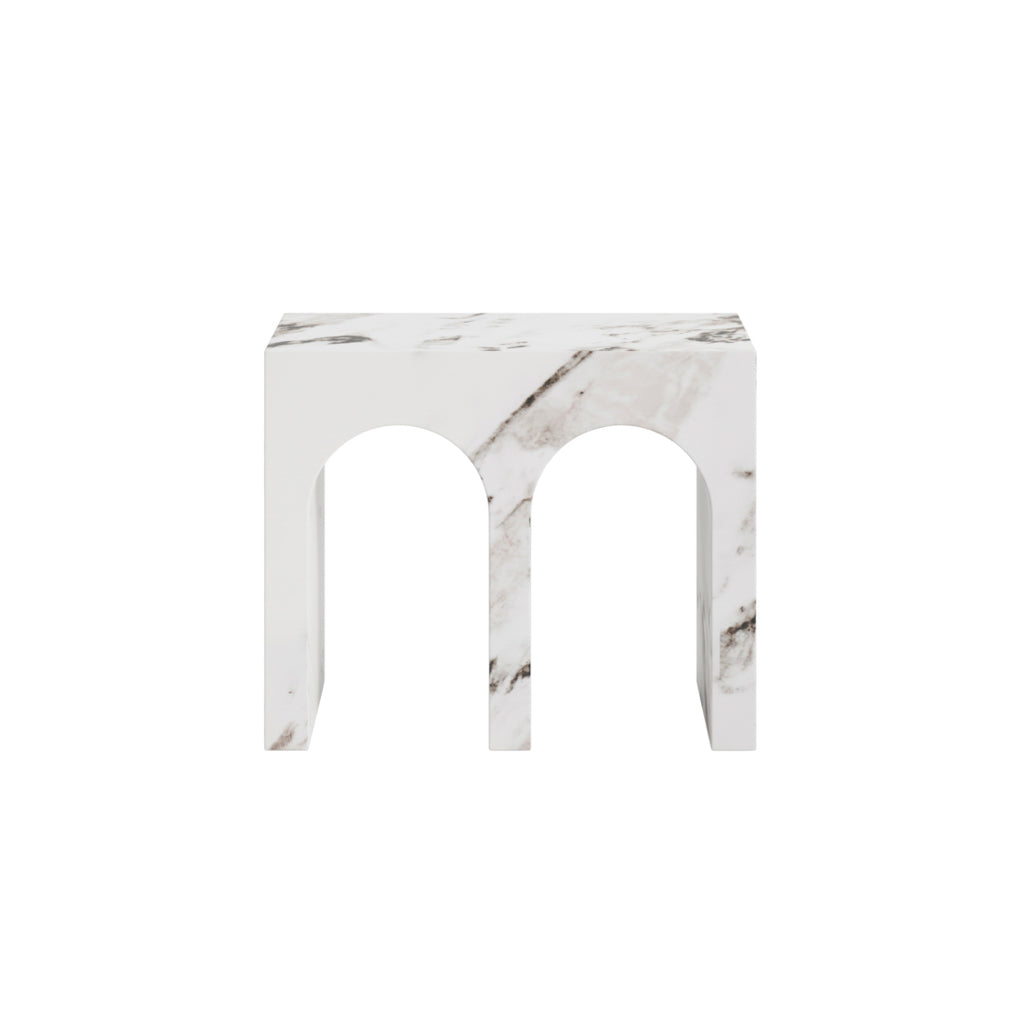 San Leo Large Arch Calacatta Side Table