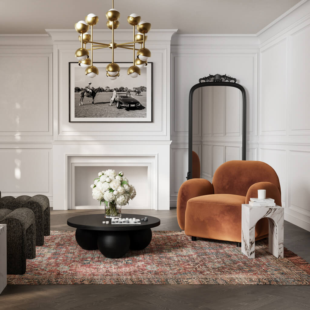 San Leo Arch Calacatta Side Table