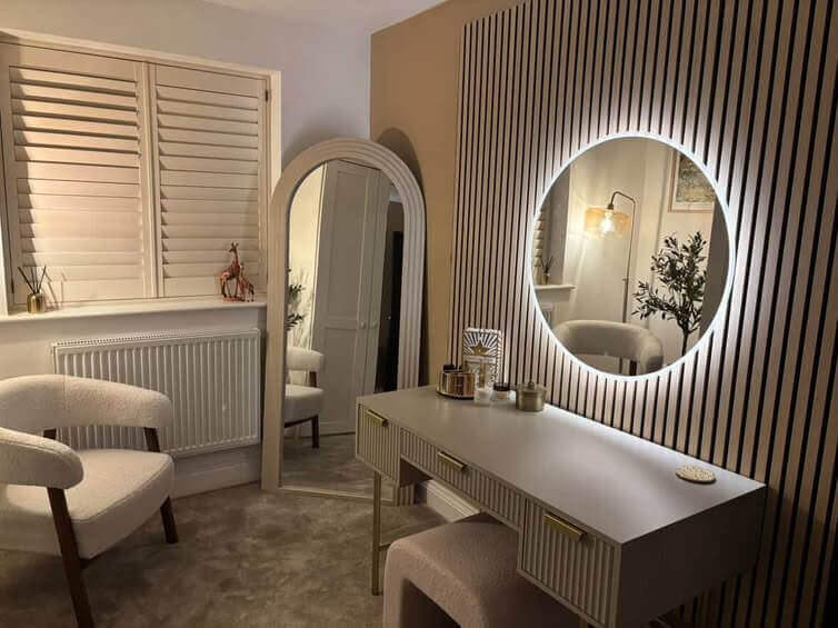 Round Wall Mounted Mirror 80cm