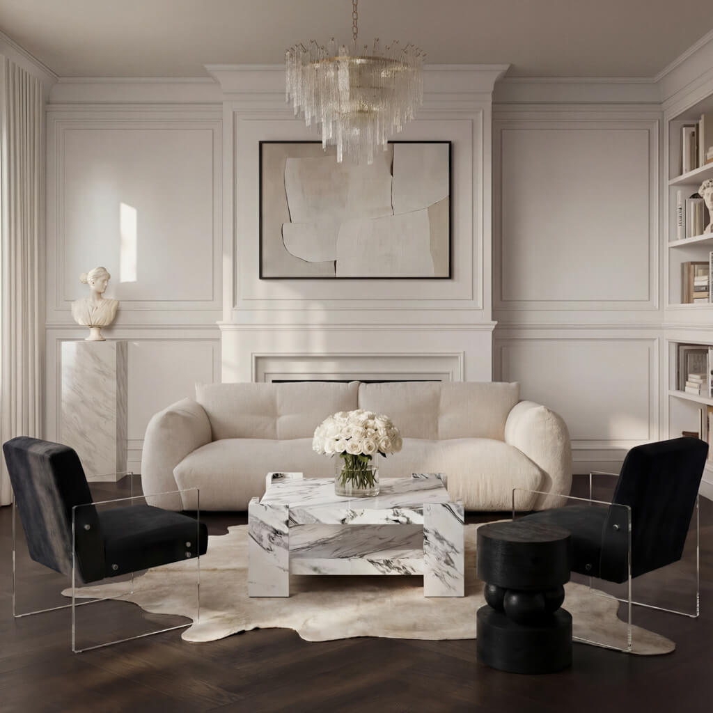 San Leo Square Calacatta Coffee Table