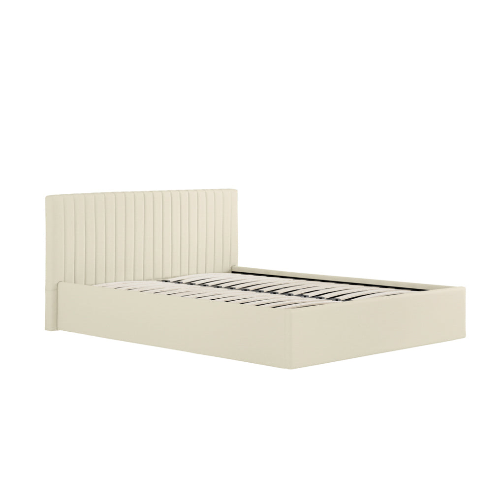 Zara Velvet Fabric Ottoman Bed
