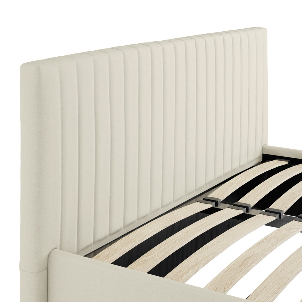Zara Velvet Fabric Ottoman Bed
